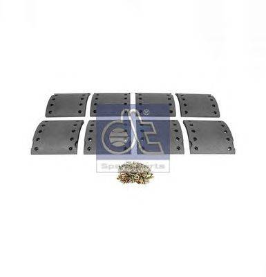 Комплект тормозных башмаков, барабанные тормоза DT 1013009