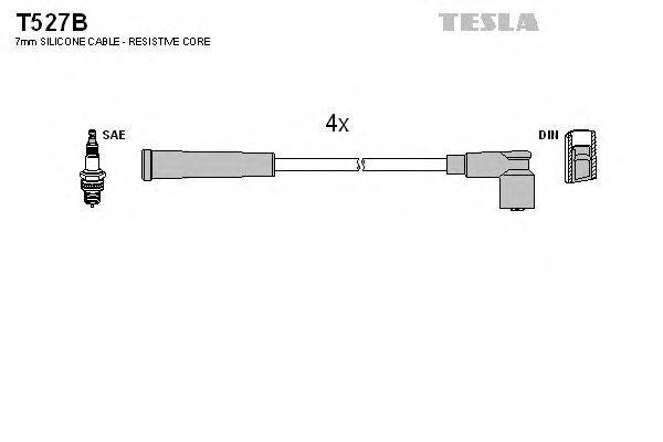 Комплект проводов зажигания TESLA T527B