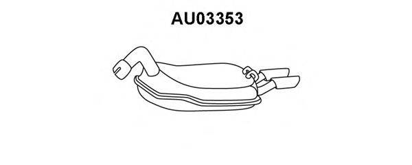 Глушитель выхлопных газов конечный VENEPORTE AU03353