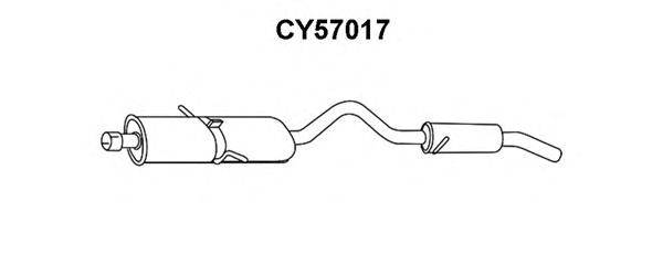 Глушитель выхлопных газов конечный VENEPORTE CY57017