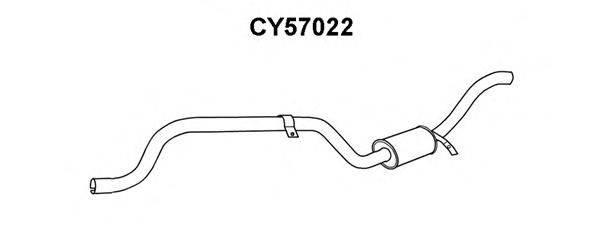 Глушитель выхлопных газов конечный VENEPORTE CY57022