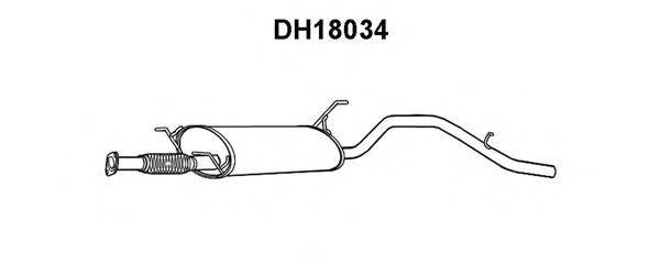 Глушитель выхлопных газов конечный VENEPORTE DH18034