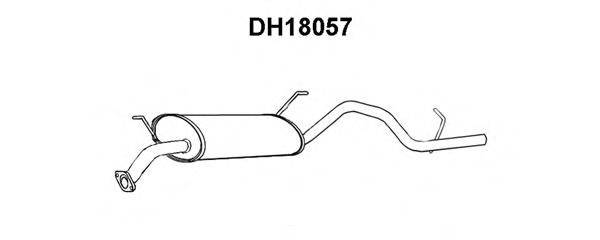 Глушитель выхлопных газов конечный VENEPORTE DH18057