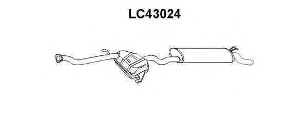 Глушитель выхлопных газов конечный VENEPORTE LC43024