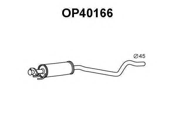 Средний глушитель выхлопных газов VENEPORTE OP40166