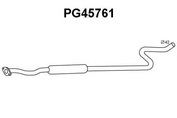 Труба выхлопного газа VENEPORTE PG45761