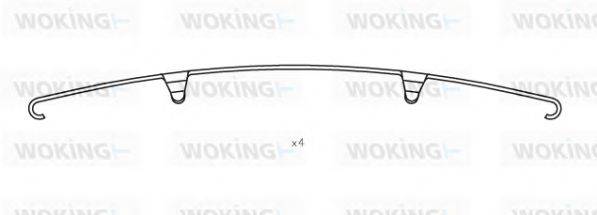 Комплектующие, колодки дискового тормоза WOKING 851100