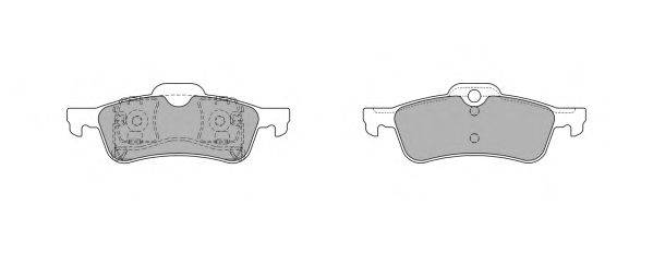 Комплект тормозных колодок, дисковый тормоз FREMAX 23716