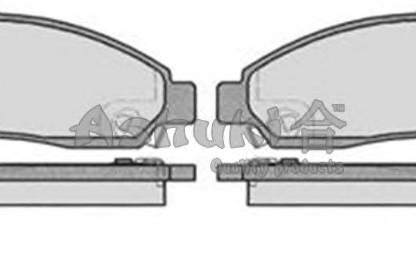 Комплект тормозных колодок, дисковый тормоз ASHUKI IS015-50