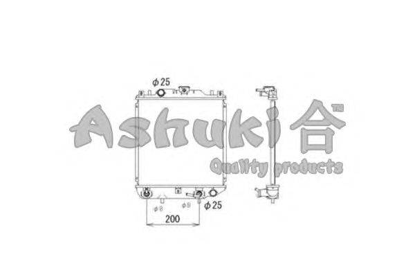 Радиатор, охлаждение двигателя ASHUKI K454-22