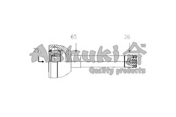 Шарнирный комплект, приводной вал ASHUKI MA-4039I
