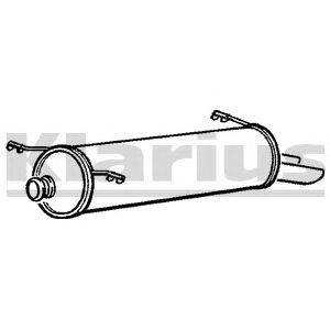 Глушитель выхлопных газов конечный KLARIUS 220598