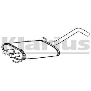 Средний глушитель выхлопных газов KLARIUS 220847