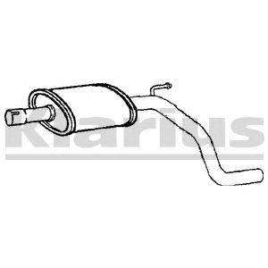 Средний глушитель выхлопных газов KLARIUS 230957