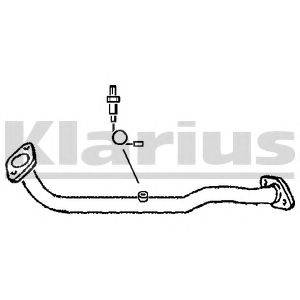 Труба выхлопного газа KLARIUS 301734