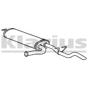 Глушитель выхлопных газов конечный KLARIUS 240815