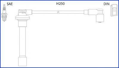 Комплект проводов зажигания HÜCO 134520