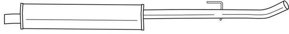 Средний глушитель выхлопных газов SIGAM 20457