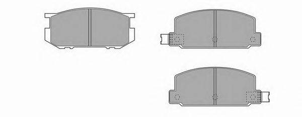 Комплект тормозных колодок, дисковый тормоз SIMER 20768