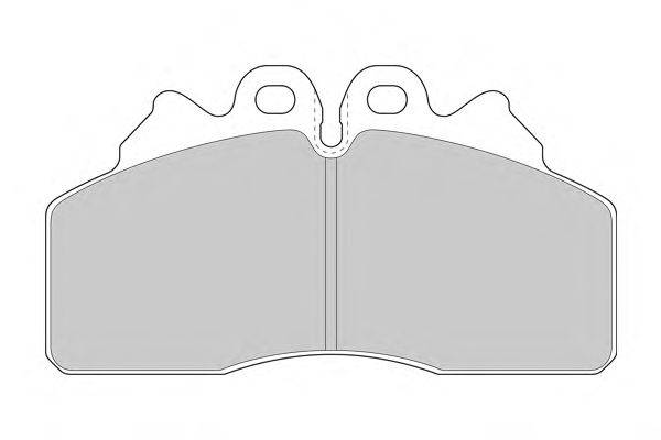 Комплект тормозных колодок, дисковый тормоз SIMER 1106