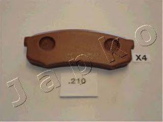 Комплект тормозных колодок, дисковый тормоз ASHIKA PP210AF