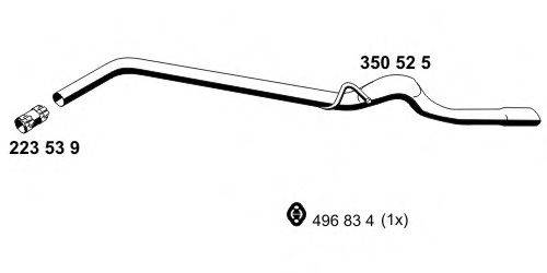 Труба выхлопного газа ERNST 350525