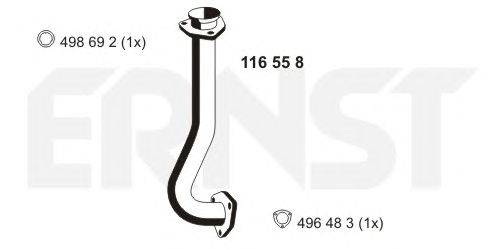 Труба выхлопного газа ERNST 116558