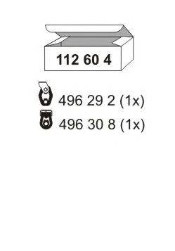 Монтажный комплект, глушитель ERNST 112604