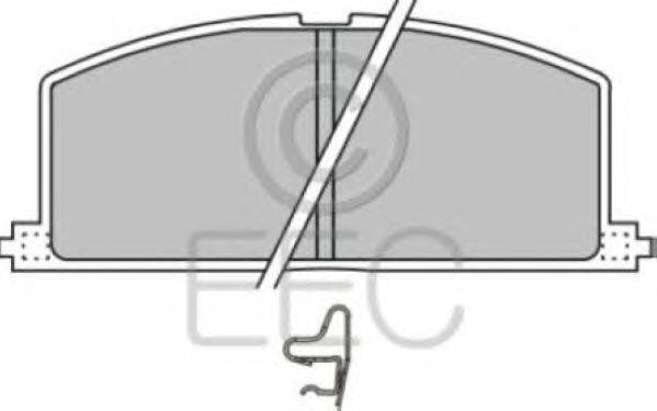 Комплект тормозных колодок, дисковый тормоз EEC BRP0421