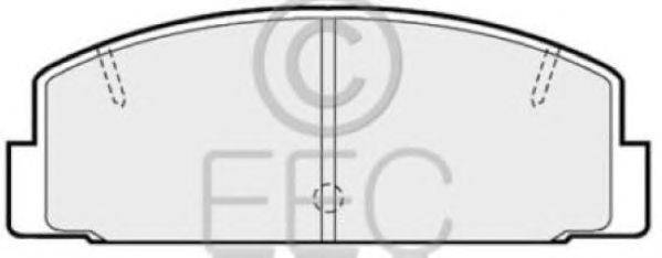 Комплект тормозных колодок, дисковый тормоз EEC BRP0447