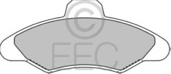 Комплект тормозных колодок, дисковый тормоз EEC BRP0685