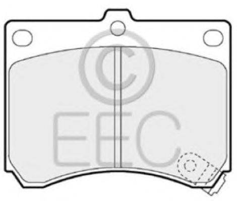 Комплект тормозных колодок, дисковый тормоз EEC BRP0687