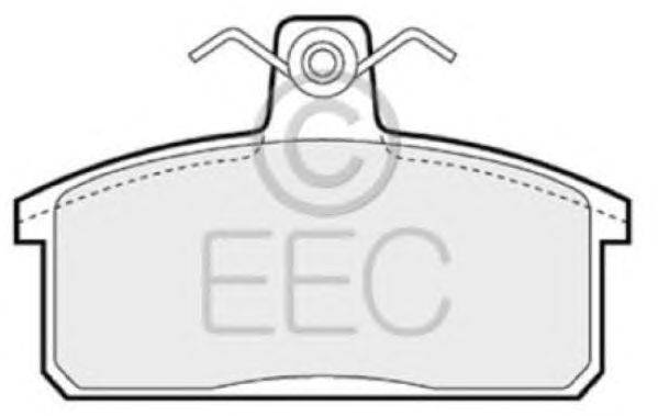 Комплект тормозных колодок, дисковый тормоз EEC BRP0736