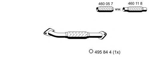 Труба выхлопного газа ERNST 344425