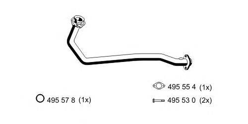 Труба выхлопного газа ERNST 522410
