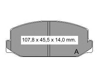 Комплект тормозных колодок, дисковый тормоз VEMA 832290