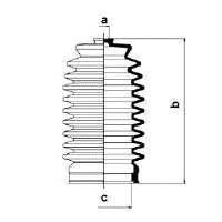 Пыльник, рулевое управление SPIDAN 83753