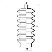 Пыльник, рулевое управление SPIDAN 83924