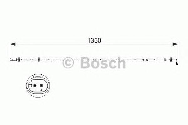 Сигнализатор, износ тормозных колодок BOSCH 1 987 473 503
