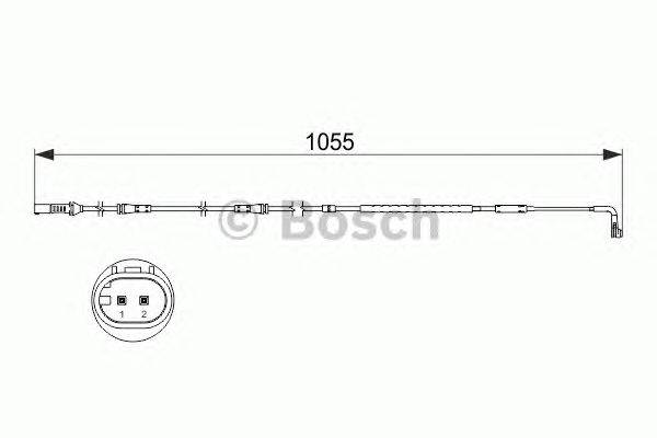 Сигнализатор, износ тормозных колодок BOSCH 1 987 473 506