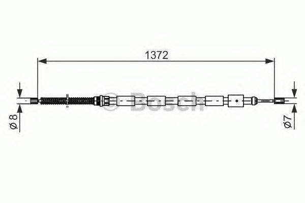 Трос, стояночная тормозная система LUCAS ELECTRICAL GCH1292