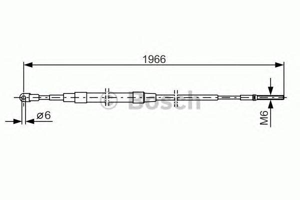 Трос, стояночная тормозная система BOSCH 1 987 477 179