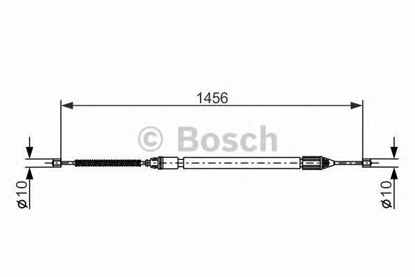 Трос, стояночная тормозная система BOSCH 1 987 477 637