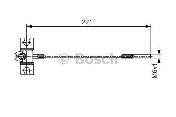 Трос, стояночная тормозная система BOSCH BC693