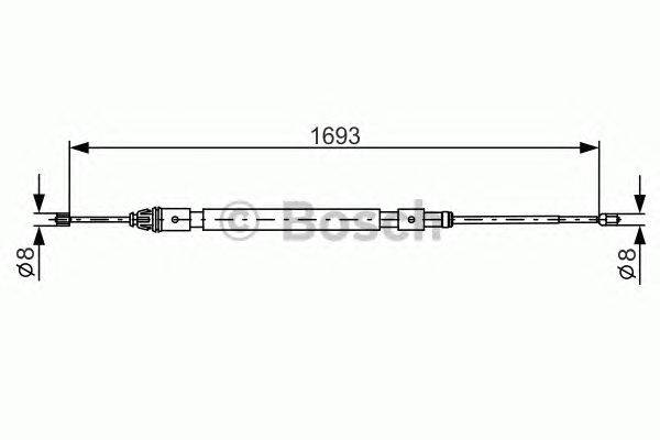 Трос, стояночная тормозная система LUCAS ELECTRICAL GCH2541