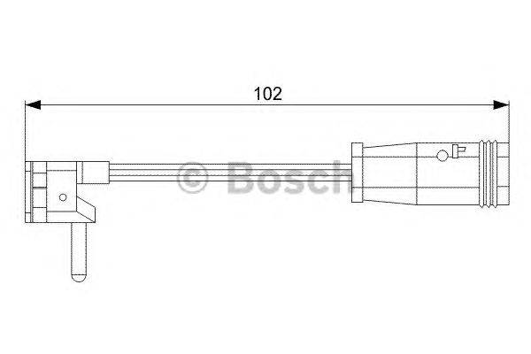 Сигнализатор, износ тормозных колодок BOSCH 1 987 473 019