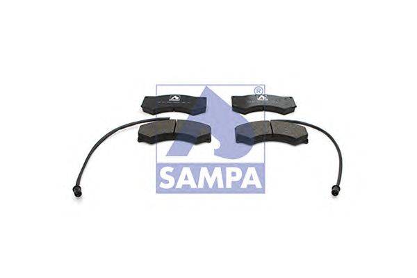 Комплект тормозных колодок, дисковый тормоз SAMPA 096.601