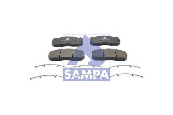 Комплект тормозных колодок, дисковый тормоз SAMPA 29083