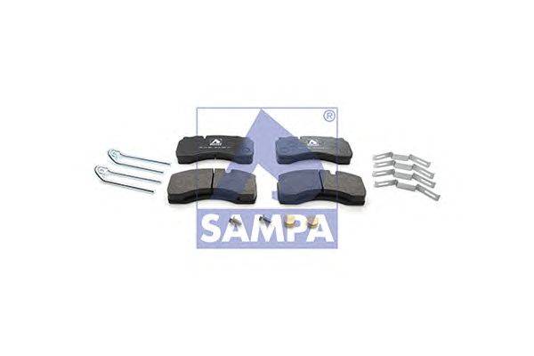 Комплект тормозных колодок, дисковый тормоз SAMPA 29142