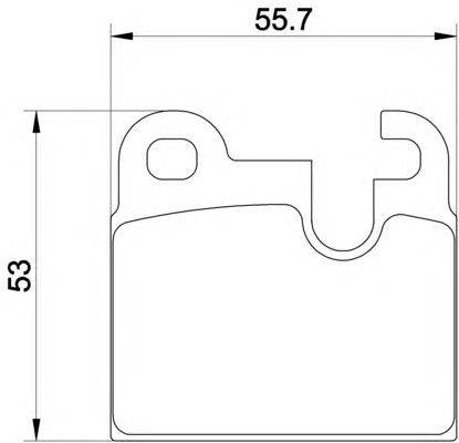 Комплект тормозных колодок, дисковый тормоз HELLA PAGID 20436